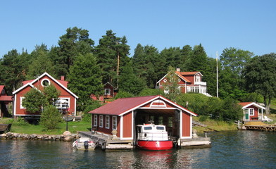 abris à bateau en Suède