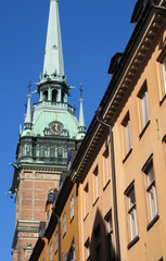 fléche de la cathédrale de Stockholm