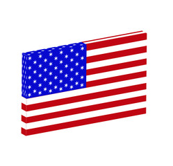 Obraz premium American Flag Icon.