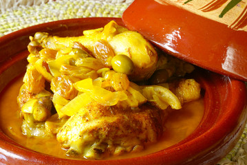 Tajine with morrocan chicken