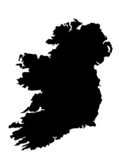 vector map of Ireland - obrazy, fototapety, plakaty