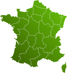 carte des regions de france