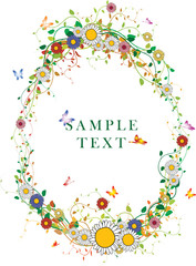 foliage background with place for your text