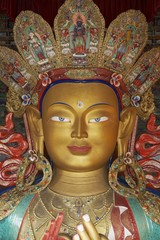 Golden Buddha at Thikse Monastery, Ladakh