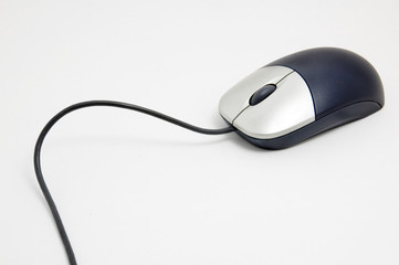 Computer mouse with white background in the studio.