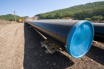 Construction of a new oil pipeline.