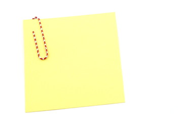 note paper isolated on a white background