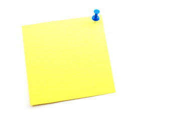 note paper isolated on a white background