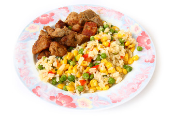 Vegetables with meat