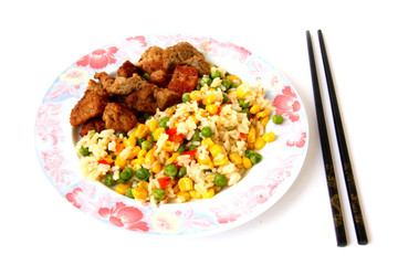 Vegetables with meat