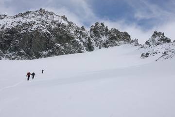 Fototapeta na wymiar Ski de randonnée
