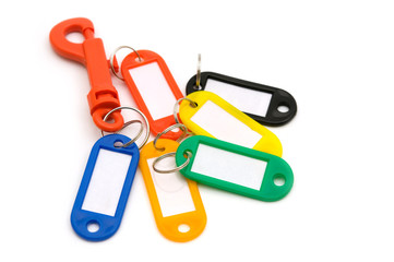 office key tools on white background