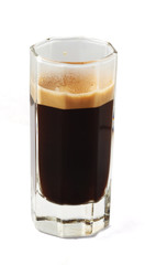 Coffee espresso in mini glass