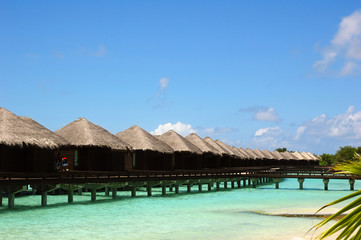 Fototapeta premium Water Bungalow on an maldivian island
