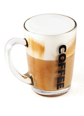 cappuccino glass cup