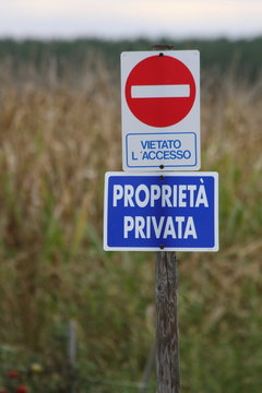 propriet&agrave; privata