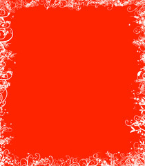 sfondo floreale - piante - rosso