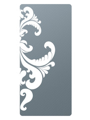 gray banner for accommodation of the text