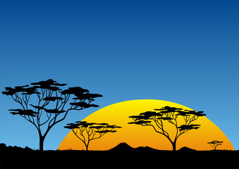 Tramonto africano