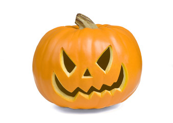 Happy Jack O' Lantern on White Background