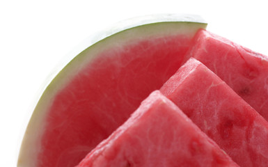 Frische Wassermelone auf weißen Hintergrund.