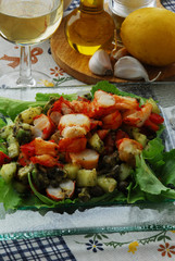 Insalata d astice con verdura - Secondi di pesce