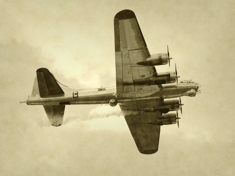 Fototapeta World War II era American bomber