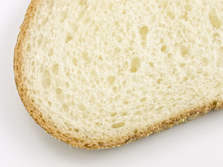 Slice of Bread  top view close up