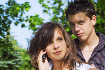 Fototapeta premium teen couple