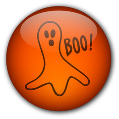 Halloween Button : Scary Ghost