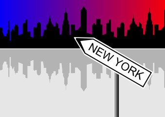 Obraz premium new york arrow