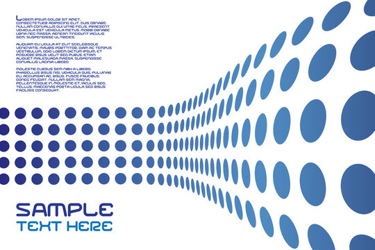 An abstract design template with sample text.