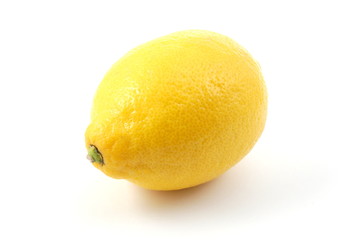 fresh lemon isolated on a white background
