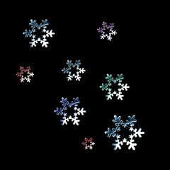 metal snowflakes
