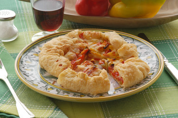 Torta salata ai peperoni