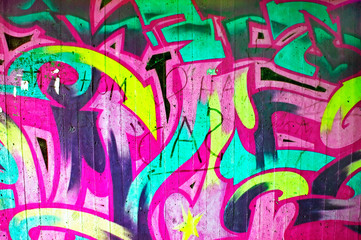 background picture of colorful graffiti wall - 9503441