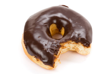 Donut with white background close up shot