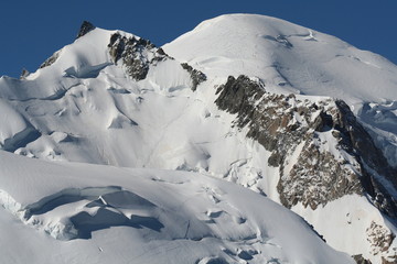 Fototapeta na wymiar Mont Blanc z Aiguille du Midi