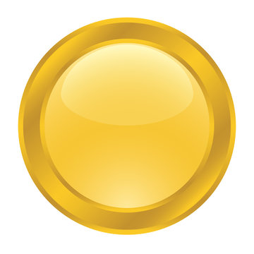 Gold Button For Web