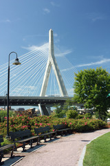 Zakim Bridge and Park Boston