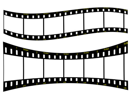 Illustration of filmstrip for your design.