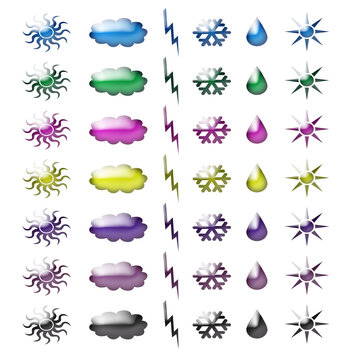 Icones m&eacute;t&eacute;o