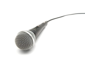 Microphone isolated on white background