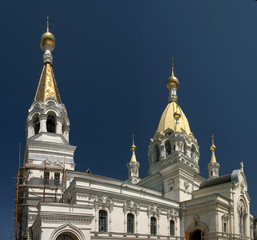 Fototapeta na wymiar Orthodox church in Sevastopol Ukraine
