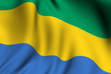 Rendered Gabonese Flag