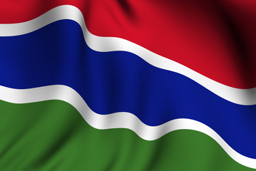 Rendered Gambian Flag