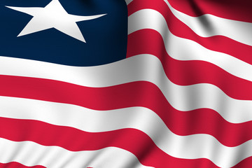 Rendered Liberian Flag