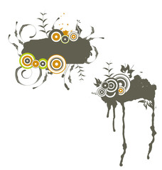 2 Abstract Floral Banner/ornament designs