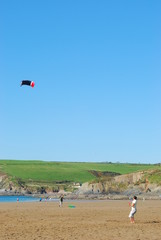 Kite Flying at Burgh Island, Devon