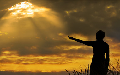 touching heaven, person isn't identifable